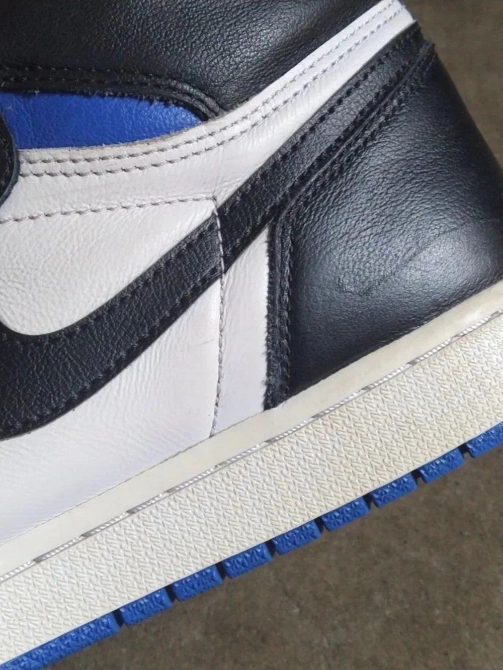 Nike Air Jordan 1 High - Royal Blue/Black/White Men 10